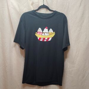 Converse Dark Tee with Banana Split Design